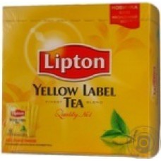 Чай черный Lipton Yellow Label пакетированный 100 шт