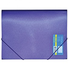 Папка на резинке A4 METALLIC двухслойная фиолетовый BUROMAX