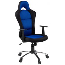 Кресло геймерское SNERTINGE чорный/синий